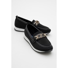 Ccway Kadın Tokalı Günlük Ayakkabı Siyah