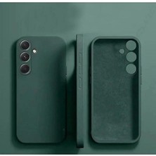 Awei Samsung Galaxy A35 Uyumlu Kılıf Lansman Kadife Iç Yüzeyli Yumuşak Soft Koruyucu Kapak Yeşil