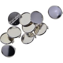 20MM Korsaj Broş Düğme I Boş 10 (Yurt Dışından)