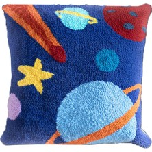 16X16 '' Atmak Yastık Kapak Kiti Craft Yumruk Iğne Malzeme Aracı Gezegen (Yurt Dışından)