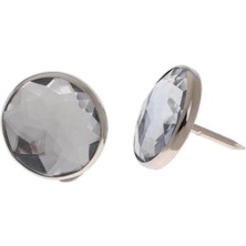 3X25 Adet Kristal Kanepe Başlık Düğmeleri Döşeme Dekorasyonu Gümüş 20MM 3 Adet (Yurt Dışından)