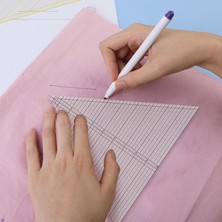 Patchwork Şablonu El Yapımı Üçgen Cetvel Ölçümü 11.6X10INCH (Yurt Dışından)