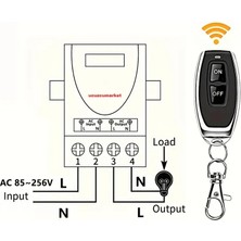 220 Volt 30 Amper Kablosuz Uzaktan Kumanda Anahtarı(Role Alıcısı)