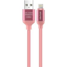 Cl-80 Lightning 1 Metre Hızlı Şarj ve Data Kablo - Pembe