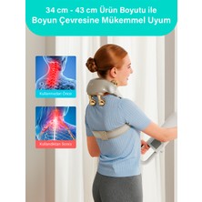 Skg H7 Ultra-E Boyun ve Omuz Masaj Aleti, Geleneksel Shiatsu Masaj Terapisi, Fototerapi, Yoğurucu Derin Doku Masajı, Insan Elini Simüle Eden Yoğurma Hissiyatı, 4 Termoterapi-Isıtma