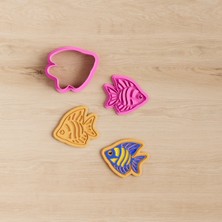 Deniz Kızı ve Teması Kurabiye Kalıbı Seti - 7 Parça - 8cm