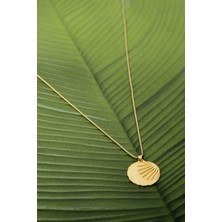 Cayo Largo Jewellery Güneş Madalyon Yılan Zincir Gümüş Üzeri Altın Kaplama