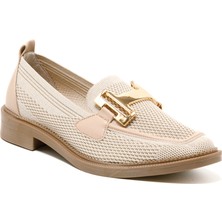 Kadın Oxford ( Klasik) MAR-25Y-039-016 John May Bej Triko