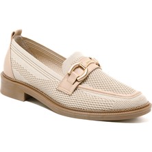 Kadın Oxford ( Klasik) MAR-25Y-039-09 John May Bej Triko