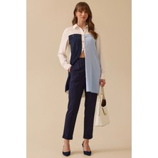 Seçil Kadın Beli Büzgülü Havuç Kesim Pantolon 0031 Lacivert