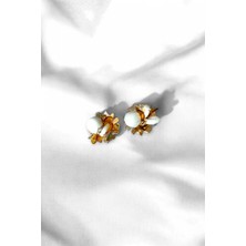 Trend Aksesuar Deniz Kabuklu Klipsli Düğme Aksesuarı 1 Çift