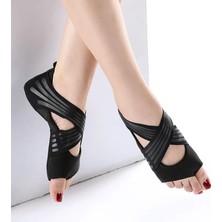 Gymo Pro Series Kaydırmaz Tabanlı Yoga Pilates Ayakkabısı Siyah