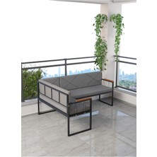 Src Serisi Balkon, Bahçe, Cafe, Köşe Takımı, Balkon Köşe Takımı - Koyu Gri