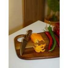 BadeHome Decoration Doğal Akasya Kesme Tahtası