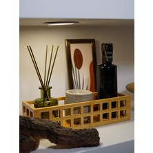 Bade Home Decoration BadeHome Decoration Doğal Bambu Kafes Organizer Çok Amaçlı Dekoratif Sunumluk Stand