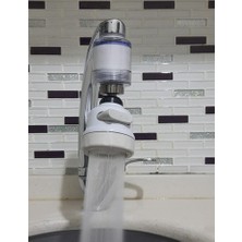Ozcmax Filtreli Kireç Önleyici 360 Derece Dönen Hareketli Musluk Başlığı - 3 Fonksiyonlu - Krem