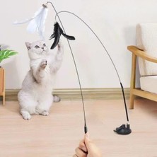 Robinanka Vantuzlu Tüylü Zilli Olta Kedi Oyuncağı