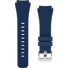 Dmay Xiaomi Watch S4 / S5 Uyumlu Tokalı Çapraz Çizgili Silikon Kordon 22MM