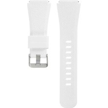 Dmay Xiaomi Watch S4 / S5 Uyumlu Tokalı Çapraz Çizgili Silikon Kordon 22MM