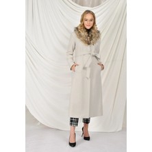 1Tarz Tamboy Yakası Kürklü Kaban