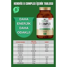 Herovix B Complex 60 Kapsül B Vitaminleri ve Kolin