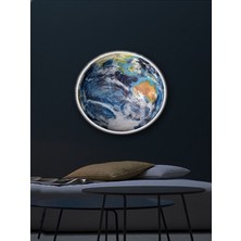 Gökyüzü Panel World Art, LED APLIK,30 cm  Çap LED 25WATT, Modern,duvar Aplik,led, Yatak Odası Aplik,yatak Başı Aplik