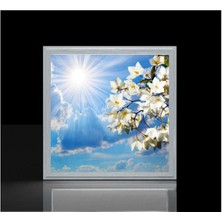 Gökyüzü Panel 60 x 60 LED-54WATT-HEPSIBURADA Avize-Yatak Odası-Tavan Avize-Beyaz-Tavana Yapışık Model-Salon Avize