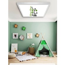 Gökyüzü Panel Genç Odası AVIZE-60 cm  x 60 cm -54WATT-LED-6500 Kelvin (Beyaz)-Salon Avize Modelleri Hepsiburada-Tekli Avize