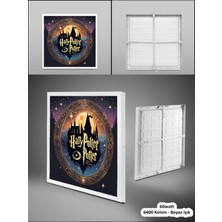 Gökyüzü Panel Çocuk Odası Harry Potter Avize, LED 60 x 60 Kare, Modern TASARIM, 60WATT Aydınlatma, Tavan Lambası