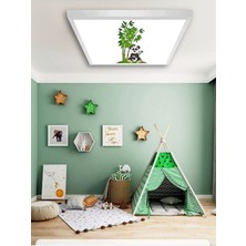 Gökyüzü Panel Genç Odası AVIZE-60 cm  x 60 cm -54WATT LED-6500 Kelvin (Beyaz)-Avize Modelleri-Alan Homojen Aydınlatma-