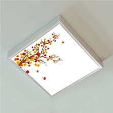 Gökyüzü Panel 60WATT-GÜÇLÜ Işık-Özel TASARIM-60 x 60 Ledli Koridor Tavan Avize-Tavana Yapışık Yatak Odası LED Avize