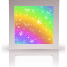 Gökyüzü Panel Genç Odası AVIZE-60 cm  x 60 cm -54WATT LED-6500 Kelvin (Beyaz)-Gökkuşağı Avize-Hd Alan Homojen Aydınlatma