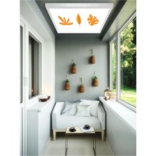 Gökyüzü Panel Son DANS-BALKON-AVIZE-60 cm  x 60 cm -54WLED-ARMATÜR-KAPALI-BALKON-AYDINLATMA-PANEL-BALKON-AVIZE-MODELLERI