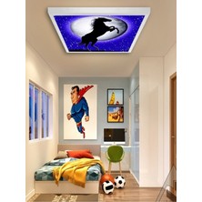 Gökyüzü Panel Modern YATAK-ODASI-AVIZE-60 x 60-54W-LED-ARMATÜR-EBEVEYN-ODASI-AYDINLATMA-YATAK-ODASI-AVIZE-YENI Tarz