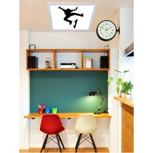 Gökyüzü Panel Kaykaycı Yeni Nesil Genç LED AYDINLATMA-60W Büyük Tasarım Avize- 60 x 60 -Beyaz Işık