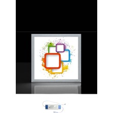 Gökyüzü Panel LED Avize LED Panel Aydınlatma Tasarım LED Avize 60W-6500K Işıklandırma Modern Avize