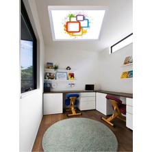 Gökyüzü Panel LED Avize LED Panel Aydınlatma Tasarım LED Avize 60W-6500K Işıklandırma Modern Avize