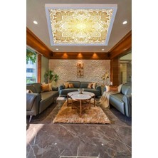 Gökyüzü Panel Klas Desenli Modern LED Aydınlatma 60WATT LED Dijital Baskılı Tavan Armatürü, 60 x 60 Mondern Kare