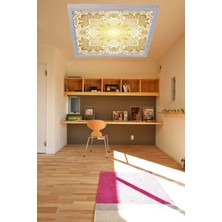 Gökyüzü Panel Klas Desenli Modern LED Aydınlatma 60WATT LED Dijital Baskılı Tavan Armatürü, 60 x 60 Mondern Kare
