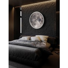 Gökyüzü Panel Moon LED Aplik, 30 cm  Çap LED 25WATT, Modern, Duvar Aplikleri,yatak Odası Aplik,duvar Aplik Modelleri