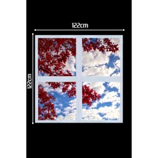 Gökyüzü Panel 124 cm  x 124 cm -DÖRTLÜ- Led-Sıva ÜSTÜ-216W-IŞYERI Aydınlatma-Led Dekorasyon-Avize-Hd-Uv-