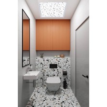 Gökyüzü Panel LED Avize Damla Tavana Model 60W Beyaz Kasa,beyaz Işık, Damla Model Avize, 60 x 60 Kare Modern Avize