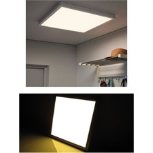 Gökyüzü Panel 60 x 60 Sıva Üstü 60 Watt LED Panel, Beyaz Işık 6500K- Beyaz Çerçeve, Homojen Aydınlatma, 60 cm  x 60 cm