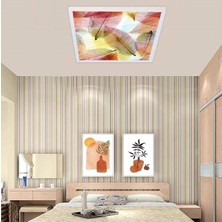Gökyüzü Panel ( 60 cm  x 60 cm  ) Büyük Boy Avize, 60 Watt Güçlü LED Aydınlatma - Beyaz (6500 Kelvin) Doğal Işık