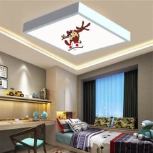 Gökyüzü Panel Kaykaycı Tazman Çocuk LED AVIZE-60W Güçlü AYDINLATMA-60 x 60 Modern Çerçeve LED Avize