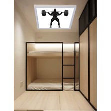 Gökyüzü Panel Genç Odası Avize Halterci LED AYDINLATMA-60W-60 x 60 LED Lamba, Modern Çerçeve