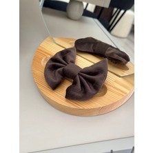 SP Accessories Kahverengi Kadife Kurdele Toka