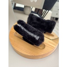 SP Accessories Siyah Renkli  Peluş Toka