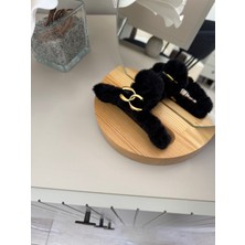 SP Accessories Siyah Renkli  Peluş Toka