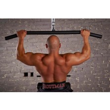 CrewSport Fatgrip Fitness Aparat Seti - Lat Pulldown Bar - Triceps Bar - V Bar